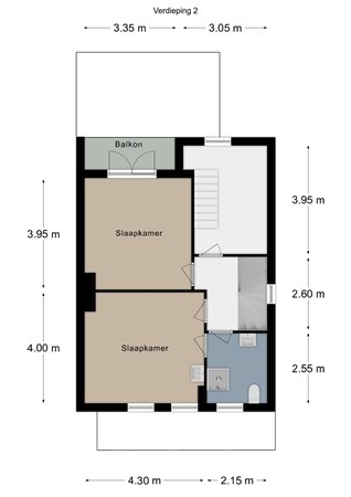 Floorplan - Prins Bernhardstraat 8, 6291 GX Vaals